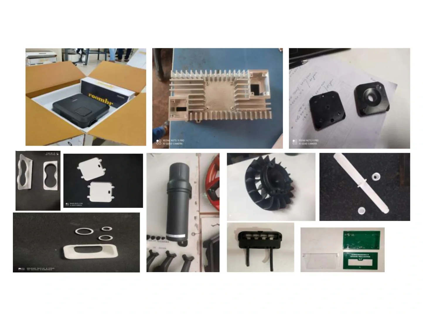 Multi-cavity moulded technical plastic assembly